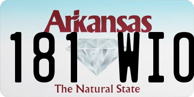 AR license plate 181WIO