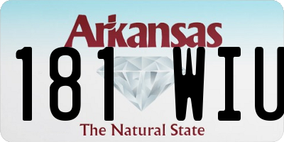 AR license plate 181WIU