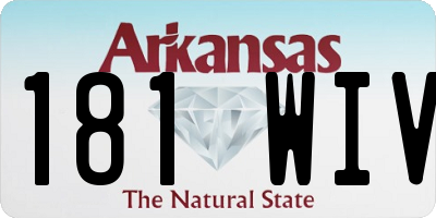 AR license plate 181WIV