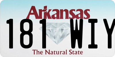 AR license plate 181WIY