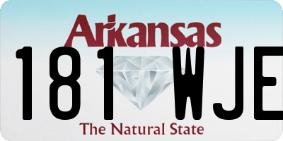 AR license plate 181WJE