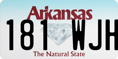 AR license plate 181WJH