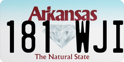 AR license plate 181WJI