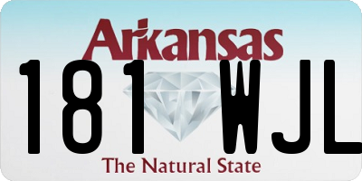 AR license plate 181WJL