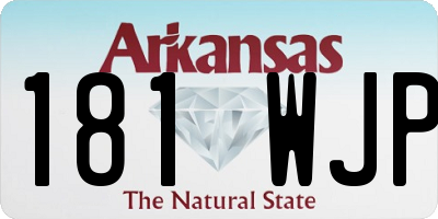 AR license plate 181WJP