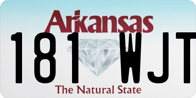 AR license plate 181WJT