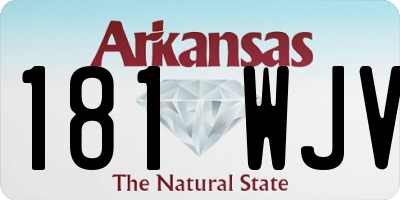 AR license plate 181WJV