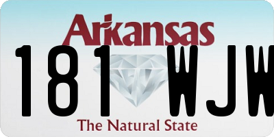 AR license plate 181WJW
