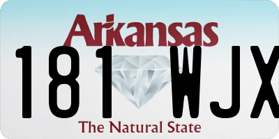 AR license plate 181WJX