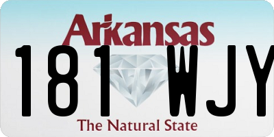 AR license plate 181WJY