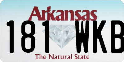 AR license plate 181WKB