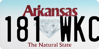AR license plate 181WKC