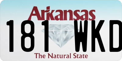 AR license plate 181WKD