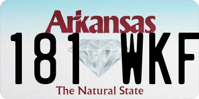 AR license plate 181WKF