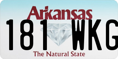 AR license plate 181WKG