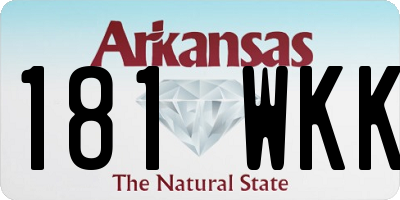 AR license plate 181WKK