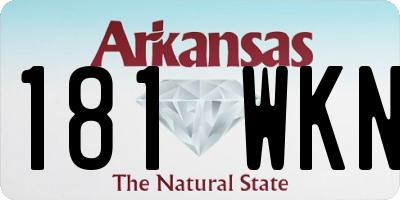 AR license plate 181WKN