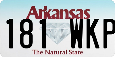 AR license plate 181WKP