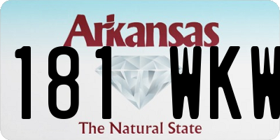 AR license plate 181WKW