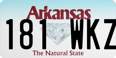 AR license plate 181WKZ