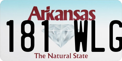 AR license plate 181WLG