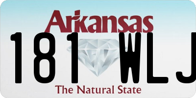 AR license plate 181WLJ