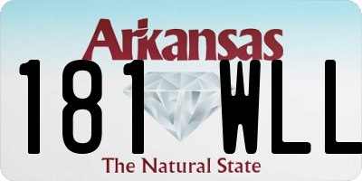 AR license plate 181WLL