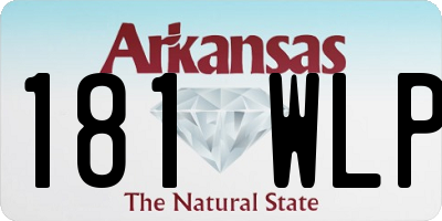 AR license plate 181WLP
