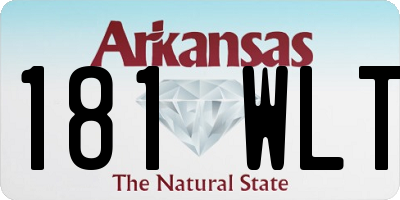 AR license plate 181WLT