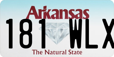 AR license plate 181WLX