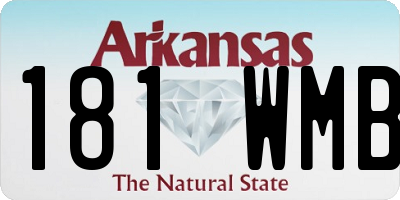 AR license plate 181WMB