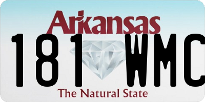 AR license plate 181WMC