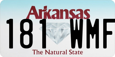 AR license plate 181WMF