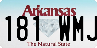 AR license plate 181WMJ