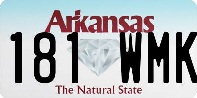 AR license plate 181WMK