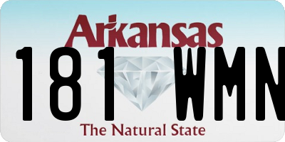 AR license plate 181WMN