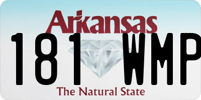 AR license plate 181WMP