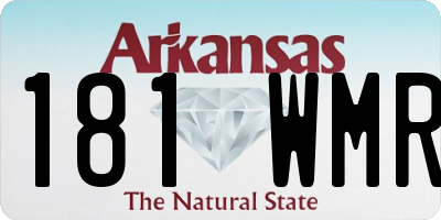 AR license plate 181WMR