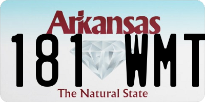 AR license plate 181WMT