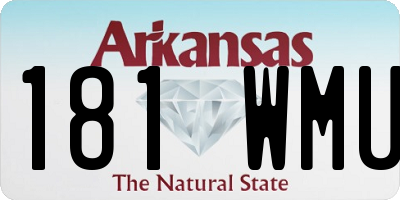 AR license plate 181WMU