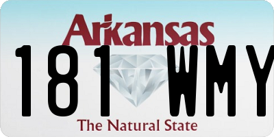 AR license plate 181WMY