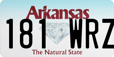 AR license plate 181WRZ