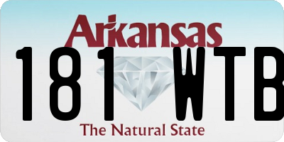 AR license plate 181WTB