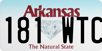 AR license plate 181WTC