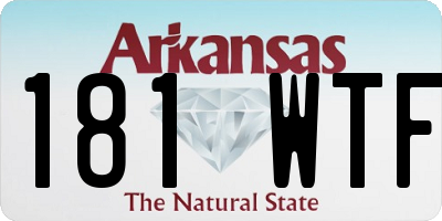 AR license plate 181WTF