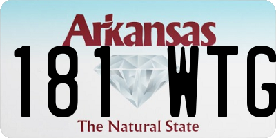 AR license plate 181WTG