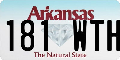 AR license plate 181WTH