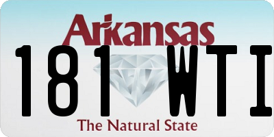 AR license plate 181WTI