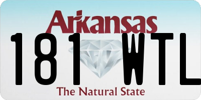 AR license plate 181WTL