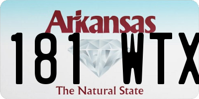 AR license plate 181WTX